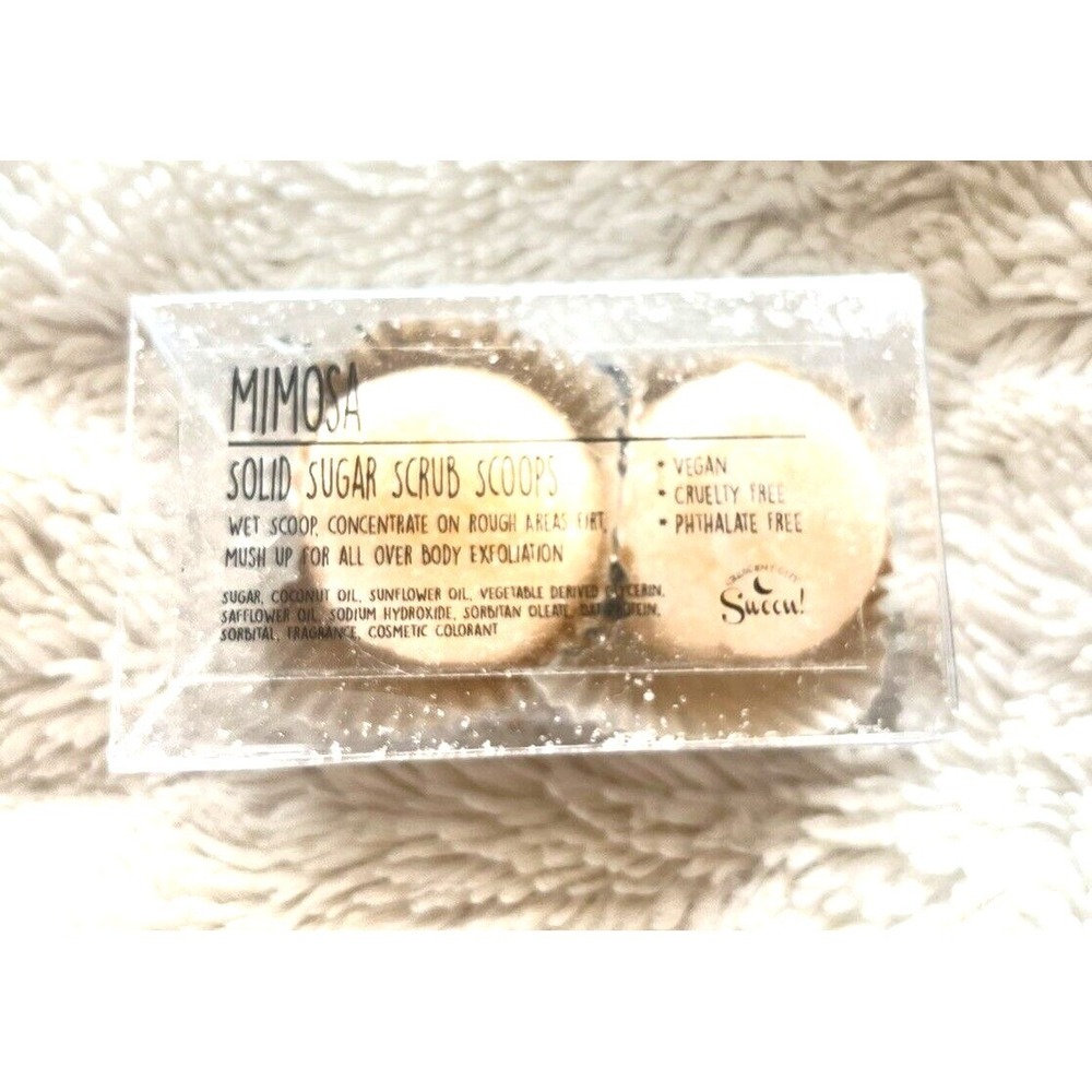 Mimosa Sugar Scrub Scoops 2 Pack New Sealed Body Exfoliator Spa Gift